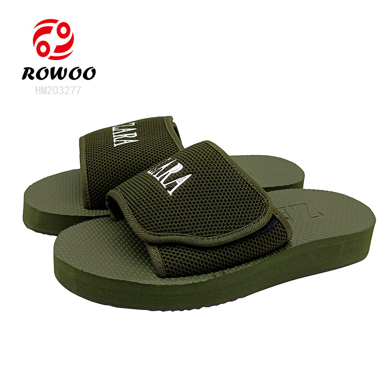 Wholesale Custom Men's EVA Insole Slide Sandals Fashionable Outdoor Slippers