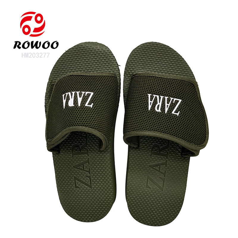 Wholesale Custom Men's EVA Insole Slide Sandals Fashionable Outdoor Slippers