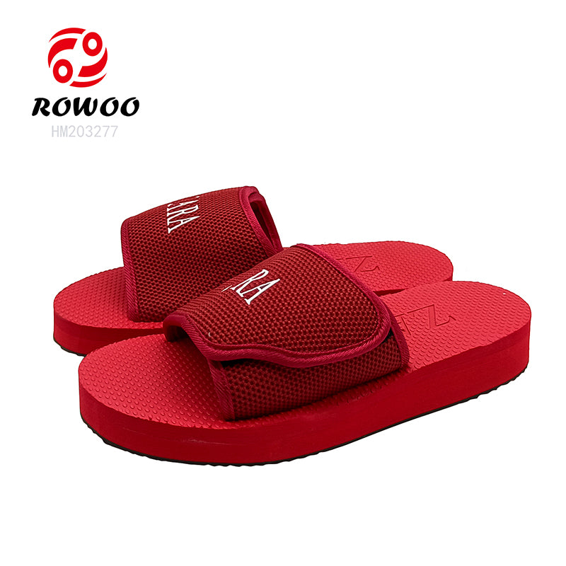 Wholesale Custom Men's EVA Insole Slide Sandals Fashionable Outdoor Slippers