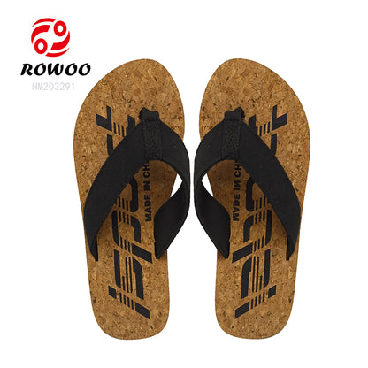 Promotion Men's Open Toe EVA Flip Flops Printed Summer and Spring Slipper Anti-Slip Cushioning Features Factory Direct