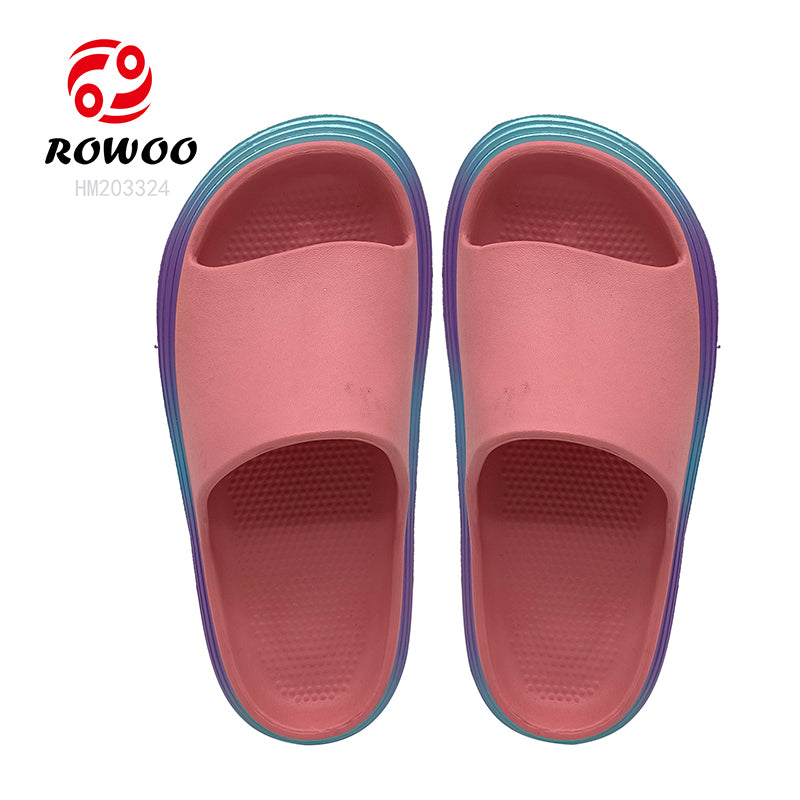 Women's Open Toe Indoor Slippers with Thickened Sole Anti-Slip Bath Sandals