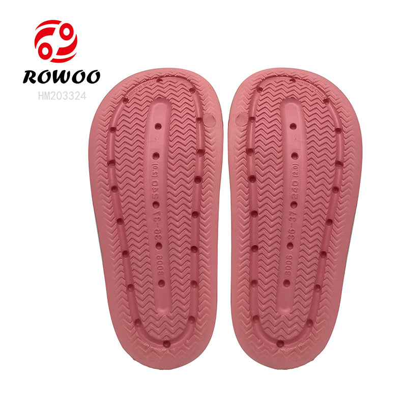 Women's Open Toe Indoor Slippers with Thickened Sole Anti-Slip Bath Sandals