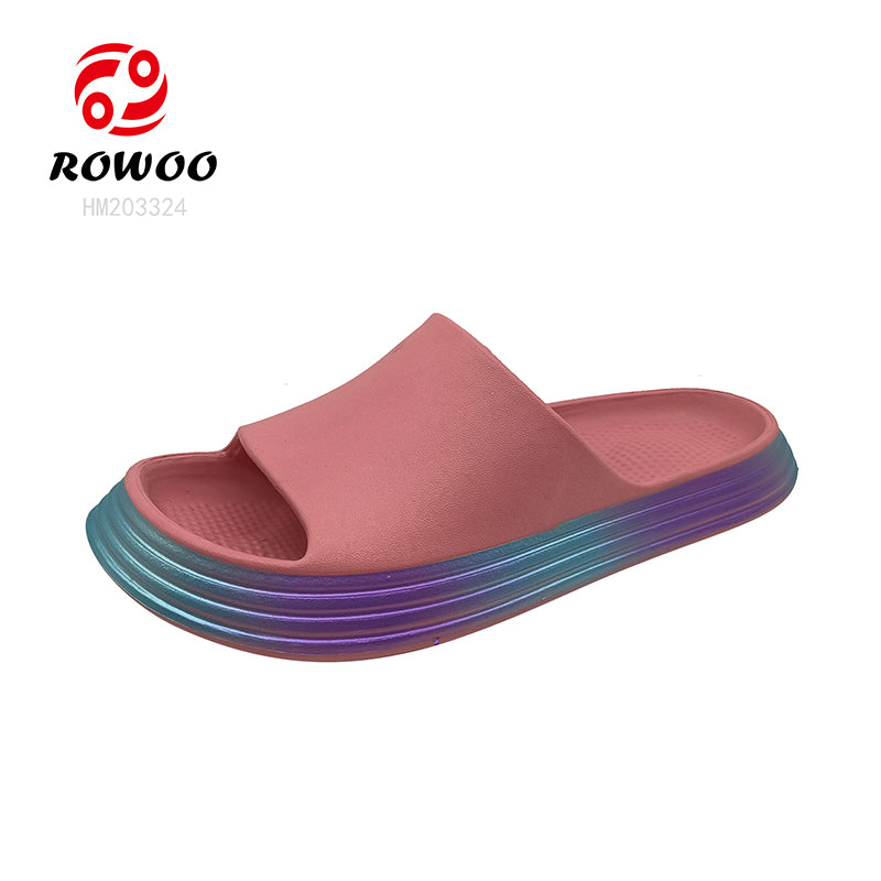 Women's Open Toe Indoor Slippers with Thickened Sole Anti-Slip Bath Sandals