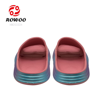 Women's Open Toe Indoor Slippers with Thickened Sole Anti-Slip Bath Sandals