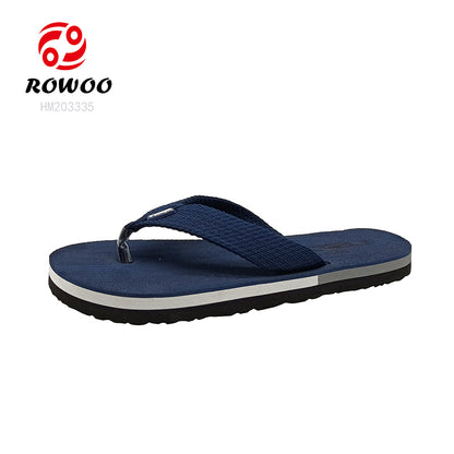 Customized Men's Solid Color EVA Beach Flip-Flops