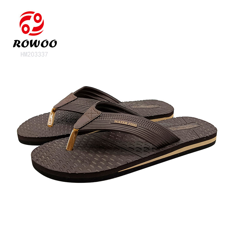 Best Quality Fashionable Customized Eva Rubber Men's Slipper Sandals Open Toe Print Flip Flops for Spring/Summer Anti-Slippery