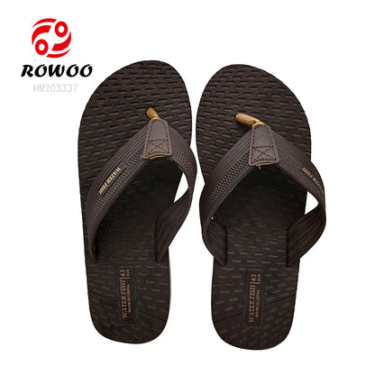 Best Quality Fashionable Customized Eva Rubber Men's Slipper Sandals Open Toe Print Flip Flops for Spring/Summer Anti-Slippery