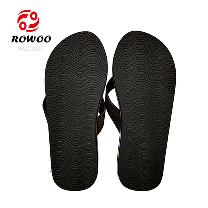 Best Quality Fashionable Customized Eva Rubber Men's Slipper Sandals Open Toe Print Flip Flops for Spring/Summer Anti-Slippery