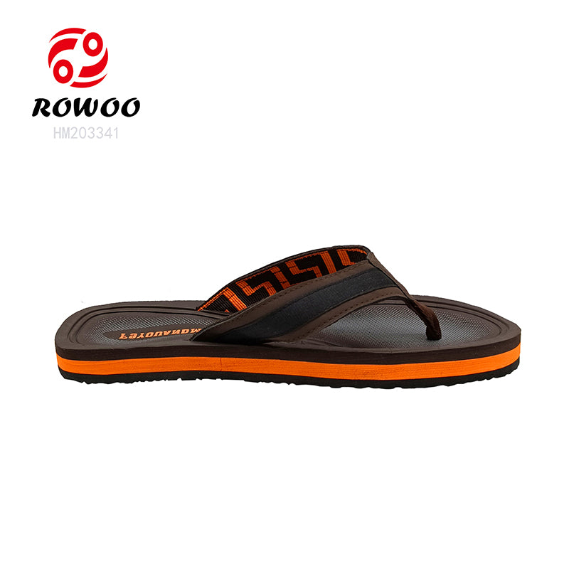 Custom Logo Men's Indoor Slippers Light Weight Anti-Slip Beach Foam Sublimation Flip Flops