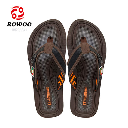 Custom Logo Men's Indoor Slippers Light Weight Anti-Slip Beach Foam Sublimation Flip Flops