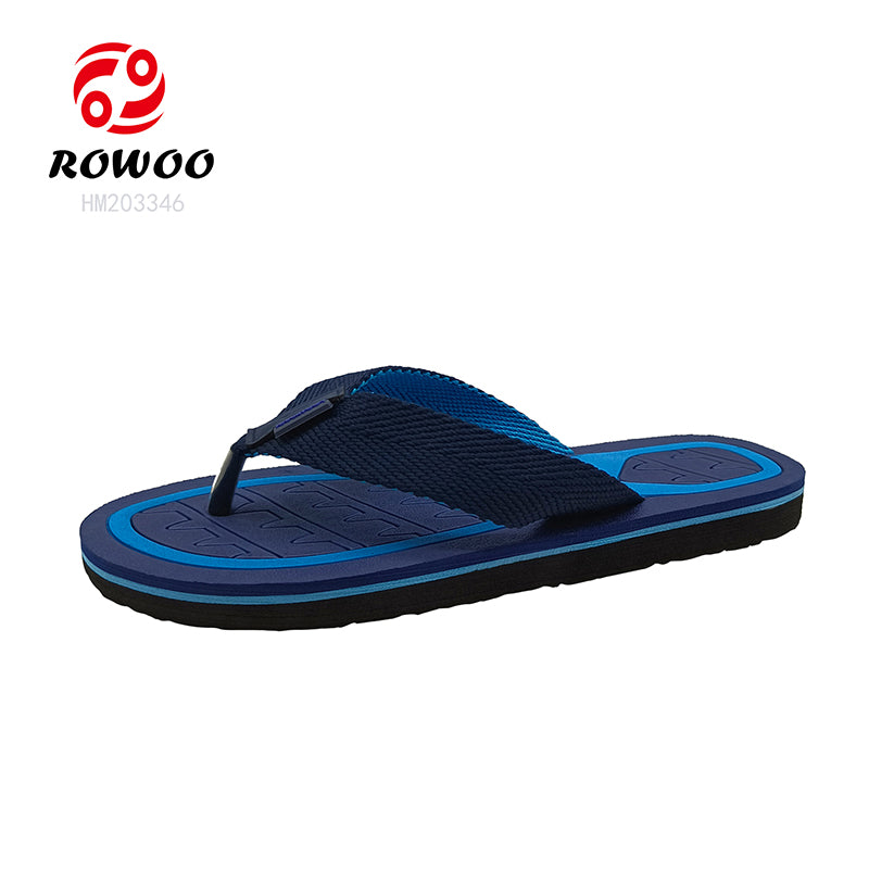 Factory Manufacturer Men's Summer Beach Sandals Custom Logo Flip Flops