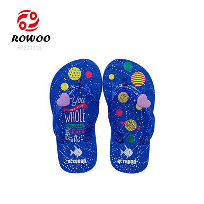 Unisex Children EVA Casual Flip-Flops Universe Star Theme Printed Slippers Soft Outsole Summer Sandals