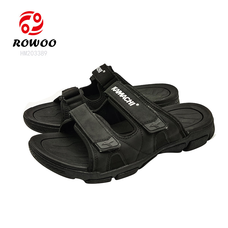 High Quality Men's Outdoor Beach Slippers Non-Slip Comfortable Air Sole Casual Shoes Slide Design for Summer