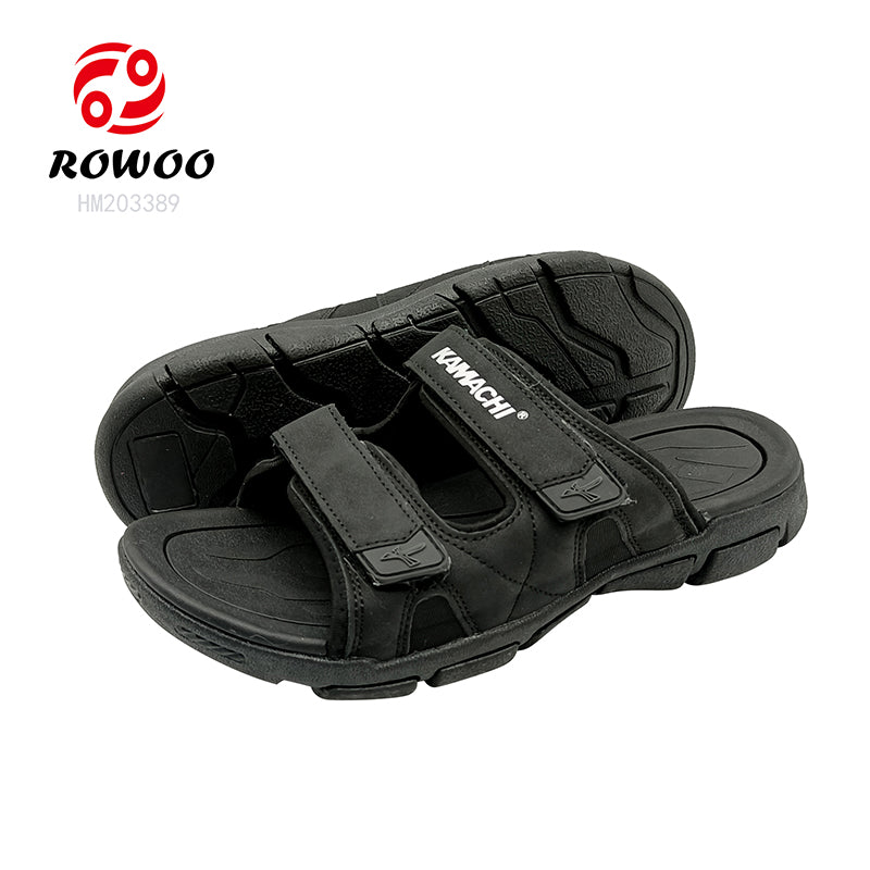 High Quality Men's Outdoor Beach Slippers Non-Slip Comfortable Air Sole Casual Shoes Slide Design for Summer