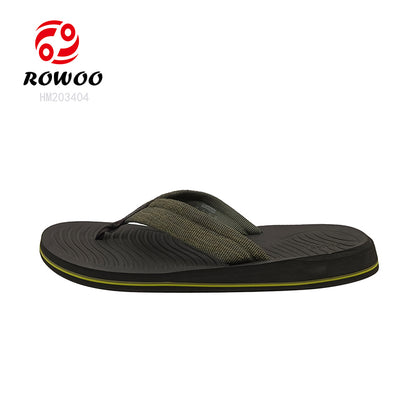 Factory Price Men Outdoor Flip Flops Anti-slip Thong Sandals Black Customized Logo Sandals