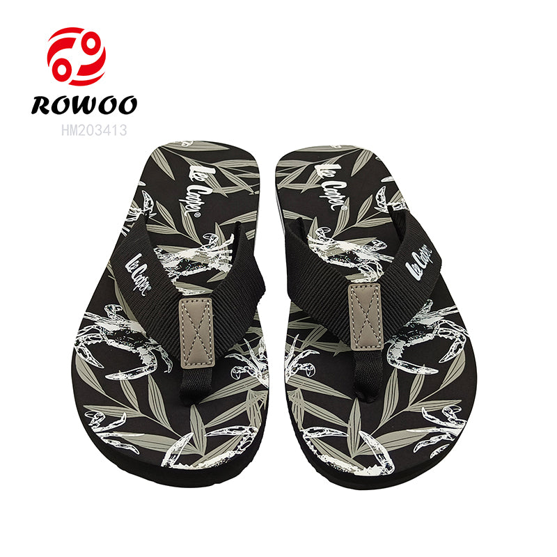 Women's EVA Artistic Print Woven Summer Beach Casual Flip-Flops