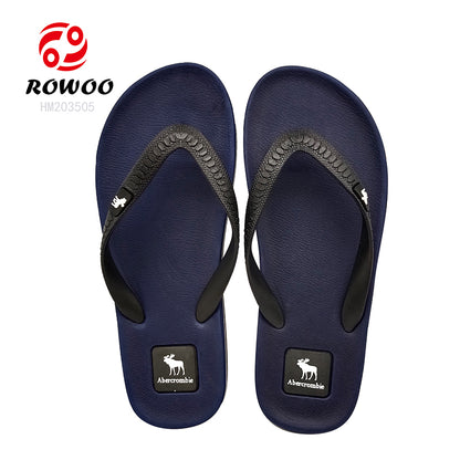 Wholesale Men Customized Flip Flops Rubber Thong Slipper Shoes Durable Slides Shoes