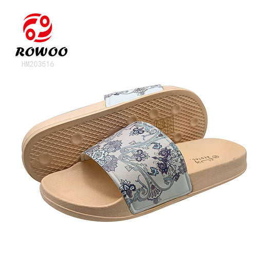 Wholesale Custom Artwork and Logo Printed Slide Slippers