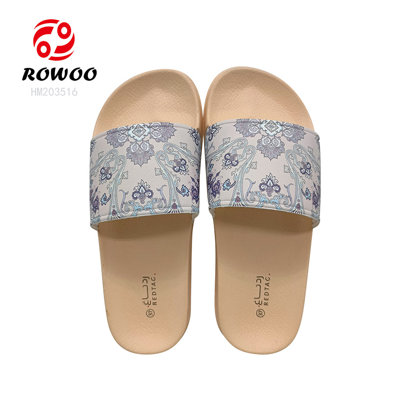 Wholesale Custom Artwork and Logo Printed Slide Slippers