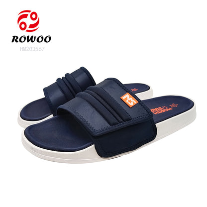 Fashion EVA Men Slide Sandals Navy Slipper Shoes Breathable Slip-on Summer Sleeper