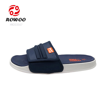 Fashion EVA Men Slide Sandals Navy Slipper Shoes Breathable Slip-on Summer Sleeper