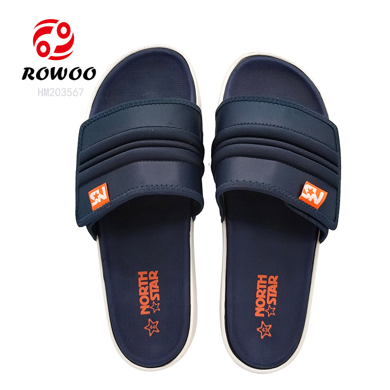 Fashion EVA Men Slide Sandals Navy Slipper Shoes Breathable Slip-on Summer Sleeper