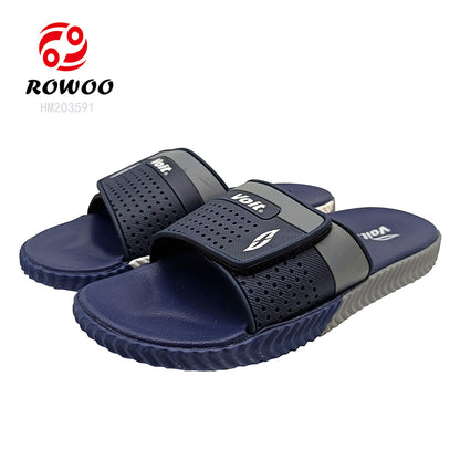 Men's Customized Slipper Shoes PVC Slide Sandals Wholesale Flip Flops with Fashion Trend Factory Sleppers