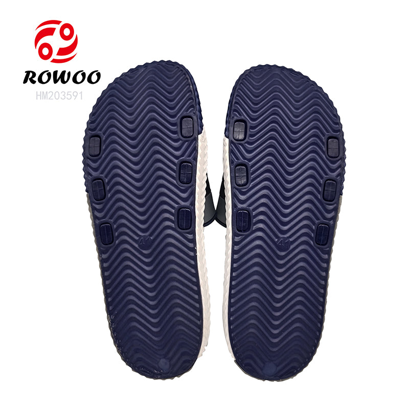 Men's Customized Slipper Shoes PVC Slide Sandals Wholesale Flip Flops with Fashion Trend Factory Sleppers