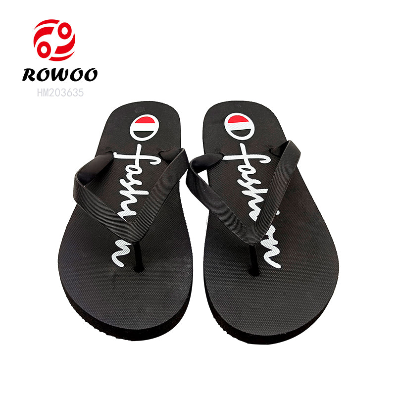 Custom Logo Women's Flip-Flops Soft Lightweight EVA Slippers Round Anti-Slip Platform Summer Beach Vacations