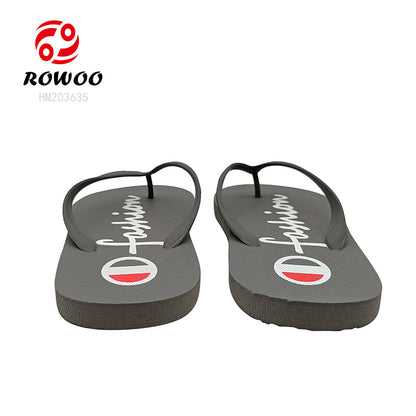 Custom Logo Women's Flip-Flops Soft Lightweight EVA Slippers Round Anti-Slip Platform Summer Beach Vacations