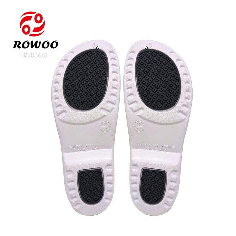 Customized Logo Printing Rubber Sole Clog Sandals Summer Beach Slip-On Shoes