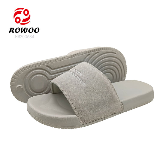 Unisex EVA Slippers Soft Suede Platform Sandals Custom Logo Summer Fashion Slide Slippers