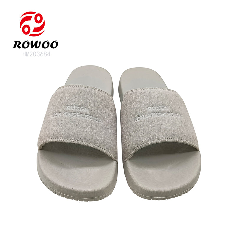 Unisex EVA Slippers Soft Suede Platform Sandals Custom Logo Summer Fashion Slide Slippers