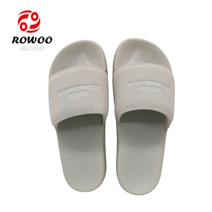 Unisex EVA Slippers Soft Suede Platform Sandals Custom Logo Summer Fashion Slide Slippers