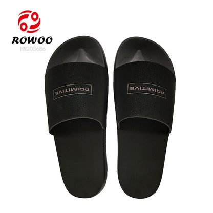 Light Luxury Flat Slippers Wholesale Custom Famous Brand Logo Unisex EVA Barefoot Summer Wear Men Women Slippers