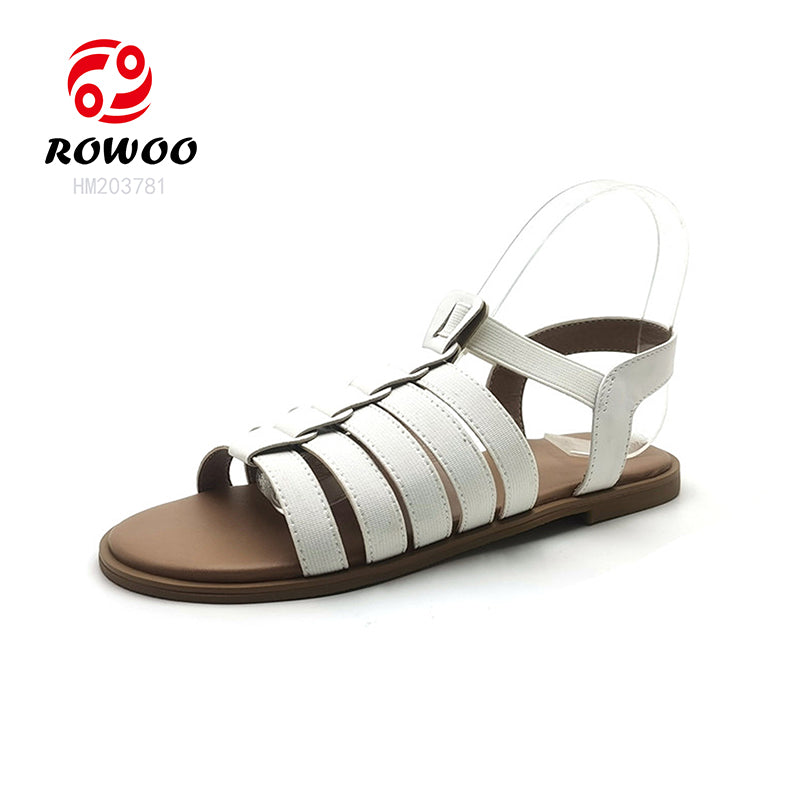 Women's Fashion Light Luxury Wedge Strap Flat Designer Style Sandals