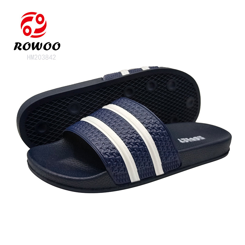 Men Custom Printed LOGO PVC Summer Outdoor Beach Slippers