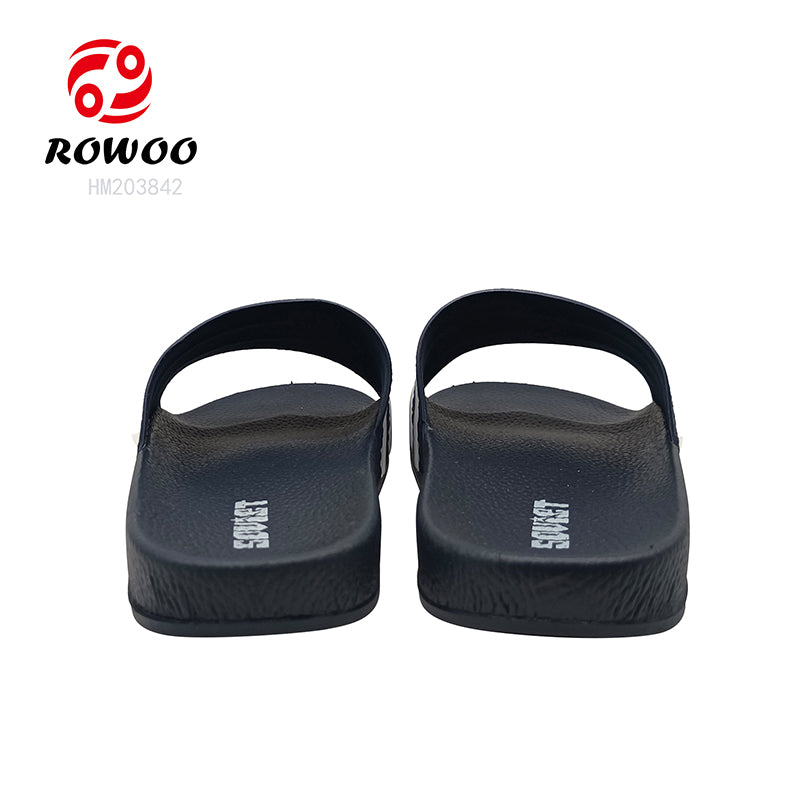 Men Custom Printed LOGO PVC Summer Outdoor Beach Slippers