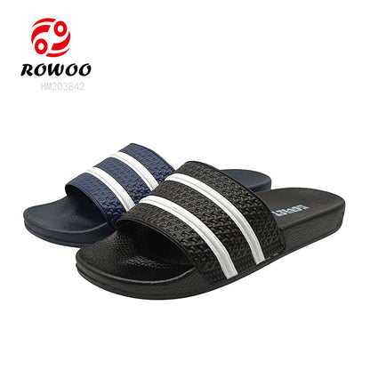 Men Custom Printed LOGO PVC Summer Outdoor Beach Slippers