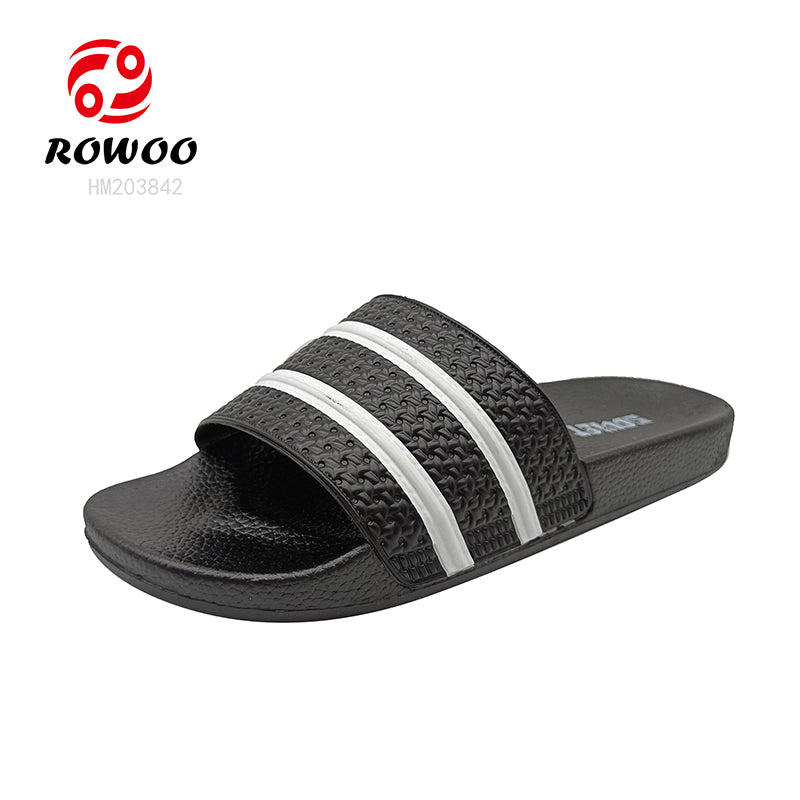 Men Custom Printed LOGO PVC Summer Outdoor Beach Slippers