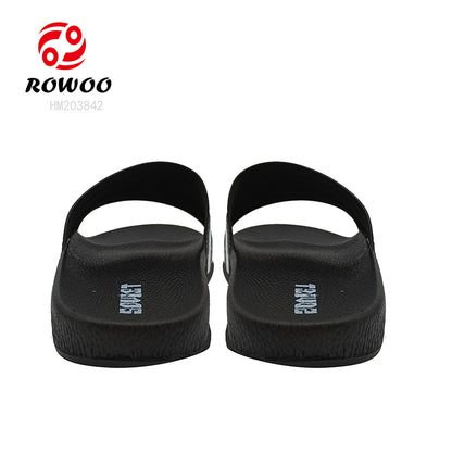 Men Custom Printed LOGO PVC Summer Outdoor Beach Slippers