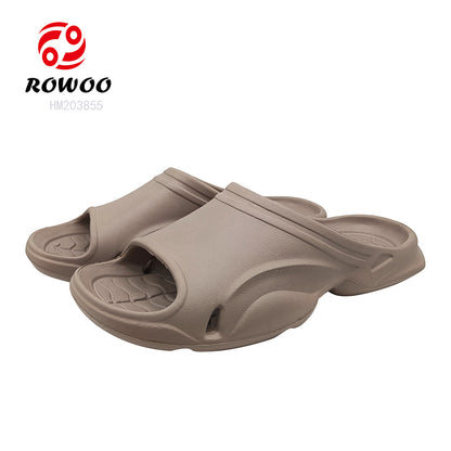 Rubber Breathable Shower Slippers Soft Men Bathroom Slide Shoes Fashion Pool Sandals