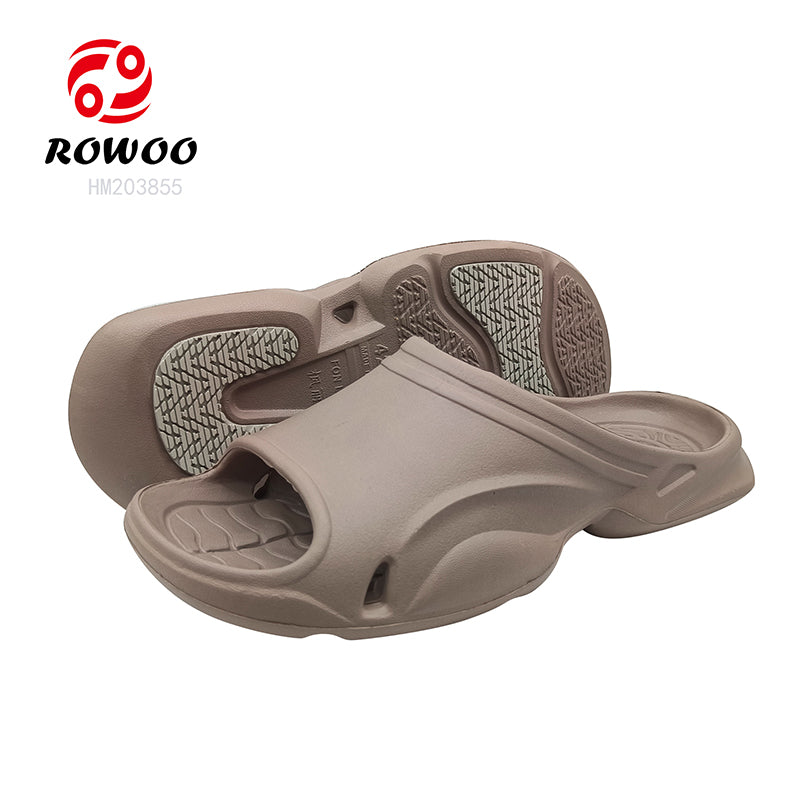 Rubber Breathable Shower Slippers Soft Men Bathroom Slide Shoes Fashion Pool Sandals