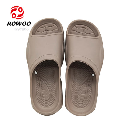 Rubber Breathable Shower Slippers Soft Men Bathroom Slide Shoes Fashion Pool Sandals