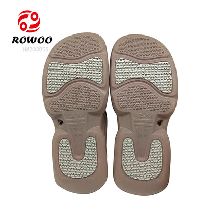 Rubber Breathable Shower Slippers Soft Men Bathroom Slide Shoes Fashion Pool Sandals