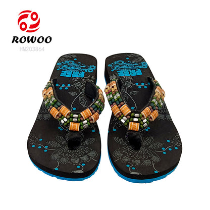 Women's Casual Bead Height-up Full Print Trend Ins Flip-Flops