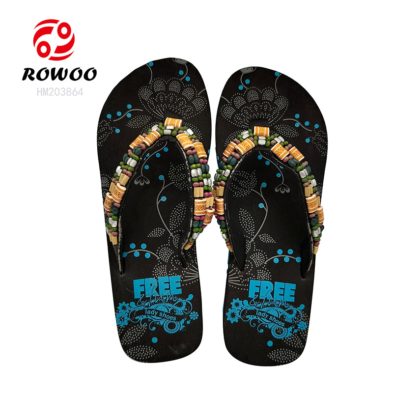 Women's Casual Bead Height-up Full Print Trend Ins Flip-Flops