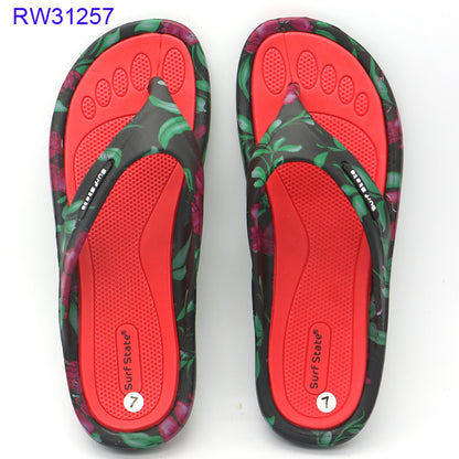 women EVA flip flops print OEM ODM custom made in china