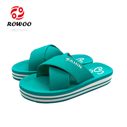 Factory one direct cross strap super quality sandals slipper for women