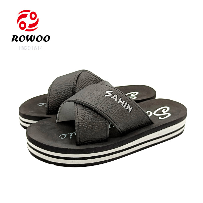 Factory one direct cross strap super quality sandals slipper for women